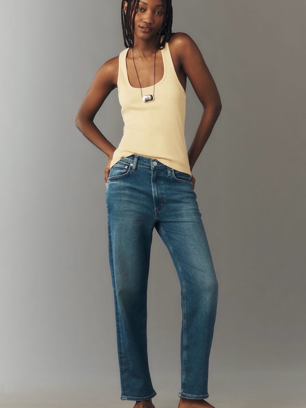 Citizens of Humanity Classic Straight-Leg Blue Jeans - Women